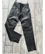 No Brand Women’s Size 10 Black W/Pockets Leather Pants High Waist No Hem - €21,38 EUR