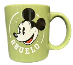  Walt Disney World Abuelo Grandpa Mickey Mouse Castle Ceramic 15 oz Mug Cup NEW