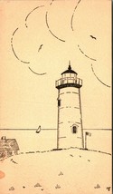 Lot Of 3 Lithograph Cape Cod Postals UNP Unused Vtg Postcards Lighthouse - £7.00 GBP