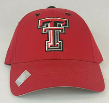 Captivating Headgear Texas Tech Red Black Embroidered Baseball Cap Hat - £19.60 GBP