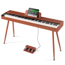 VEVOR 88 Key Fully Weighted Digital Piano Dual Keyboard Four Legged Stand - $326.49