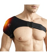 Electric Heated Shoulder Brace Fast Pain Relief, USB Heating Wrap 3 Heat... - $47.00