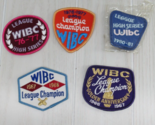 WIBC 60s, 70s,5 patch lot Women&#39;s International Bowling Congress League ... - £7.33 GBP