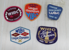 WIBC 60s, 70s,5 patch lot Women&#39;s International Bowling Congress League Champion - £7.34 GBP