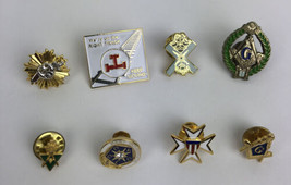 Lot of 8 Masonic Free Mason Knight Templar RARE Lapel Pins Rare -  LOOK - £35.11 GBP