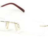 EINS HST 610 Or Palé Unique Rare Lunettes En Titane 49-17-140mm Japon - $96.05