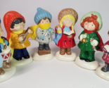 Vintage Christmas Carolers Figurines Children Handpainted Ceramic 5.5&quot; S... - £50.59 GBP