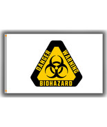 BIOHAZARD DANGER WARNING Flag 90x150cm 3x5ft Decor Best Banner - $13.55