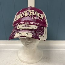 Hard Rock Couture Rock Royalty Hat Adjustable Baseball Cap Pink Tan - $14.71
