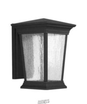 Arrive LED Collection Textured Black Clear Seeded Glass Modern Outdoor L... - £149.50 GBP