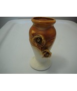 California Pottery Small Vase 5&quot; X 3&quot; Brown Tags Marked on Bottom 502 Vi... - £7.81 GBP