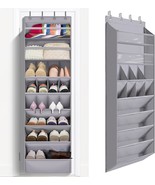 Fentec 1 Pack Over The Door Shoe Organizer,68&quot; Exlarge Deep Pockets, Grey - €38,74 EUR