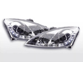 FK Pair LED DRL Lightbar Headlights Ford Focus 1 MK1 C170 98-01 chrome LHD ST RS - £287.93 GBP