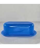 Tupperware Butter Dish Blue 5079A-1 5080A-2 - $14.01