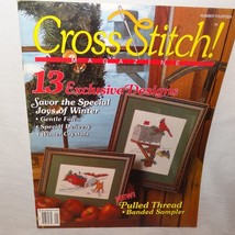 Cross Stitch Magazine Patterns 13 Exclusive Designs 1993 Winter Crystals... - $9.99