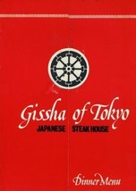 Gissha of Tokyo Menu Japanese Steakhouse White Plains New York + 1979 Calendar - £59.46 GBP