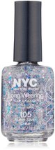 N.Y.C. New York Color Long Wearing Nail Enamel, Starry Silver Glitter, 0... - $7.61