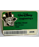 Disney 2008 ID Badge Series Haunted Mansion Hat Box Ghost LE 300 Pin - $34.64