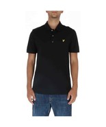 Lyle &amp; Scott Men Polo Black Designer Shirt Logo 2025 Collection - $80.50