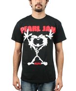 Pearl Jam Stick Man Men&#39;s T-Shirt - Black (Large) - $27.44