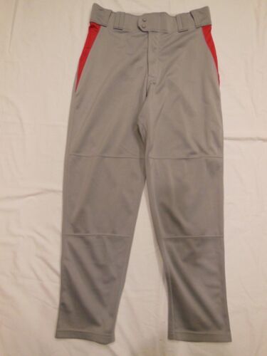 Rawlings Adult Baseball Pants  Size L Silver gray w/Red Inserts  W 36 Inseam 32 - $14.84