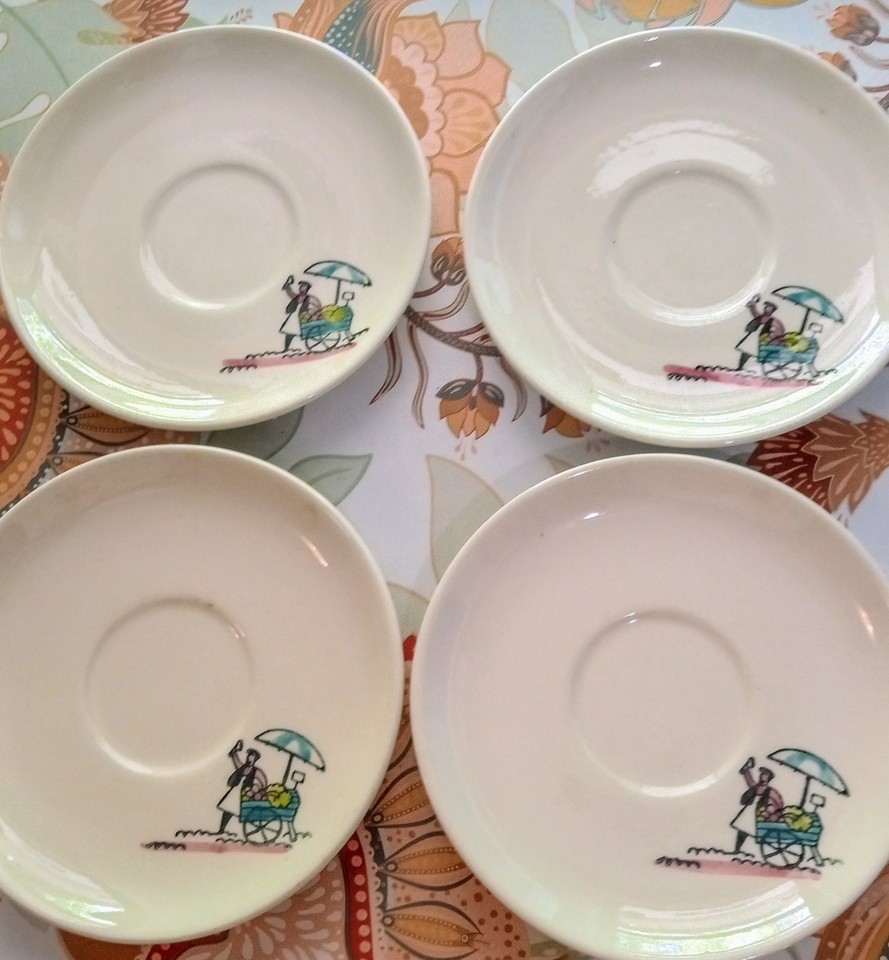 PoppyTrail by Matlox  Street Scene Saucers - $20.15