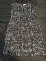 Liz Claiborne Women´s Dress Sleeveless Black and White Patron Geometric ... - $18.29