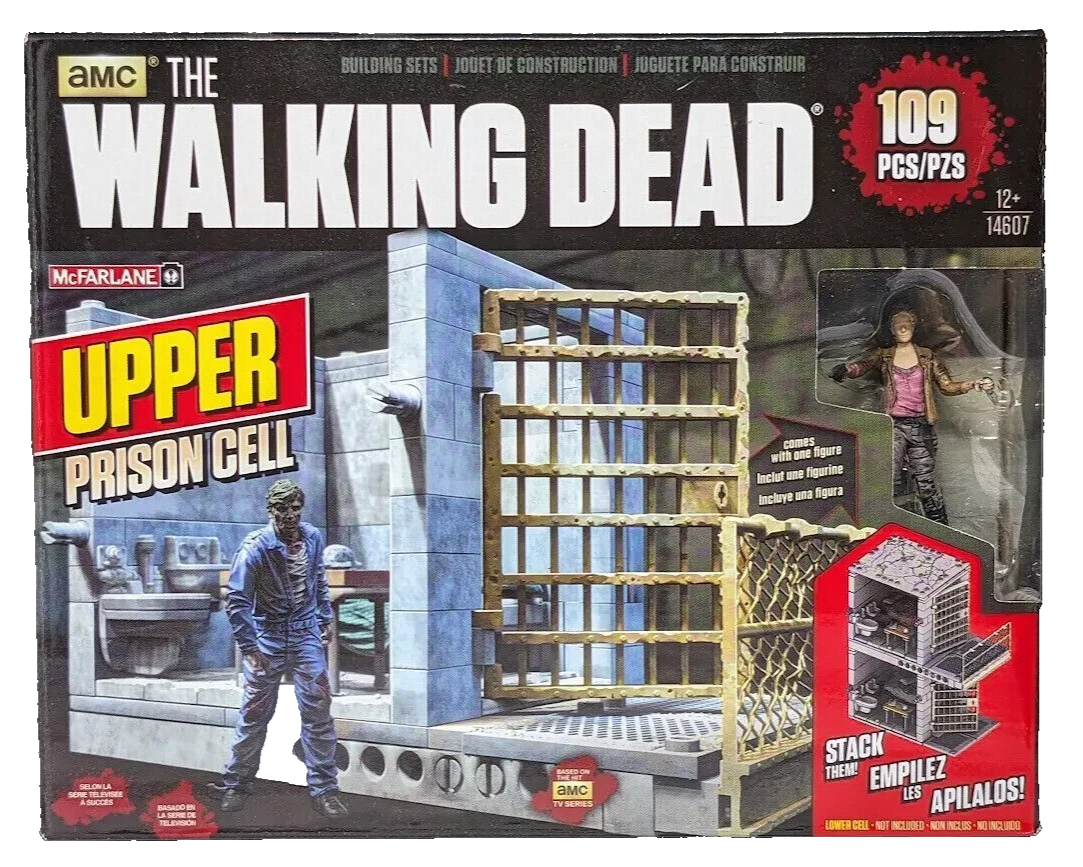 AMC THE WALKING DEAD Upper Prison Cell W/ CAROL Building Set 109 Pcs - $23.75