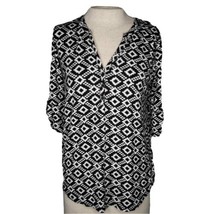 Market and Spruce Black and White Top Size Medium - £19.46 GBP