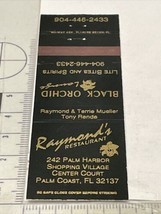 Vintage Matchbook Cover  Raymond’s  Restaurant  Palm Coast, FL  gmg   Unstruck - £9.81 GBP