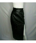 New DAVID KOMA Textured Midi Skirt In Black Juniors Size 6UK - MSRP $995 - $9,424.55 MXN