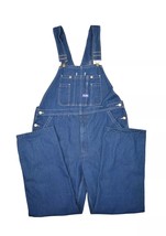 Big Smith Overalls Mens 38x32 Denim Bibs Dark Wash Jeans Workwear Farmer - £30.77 GBP