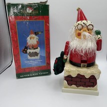 Nutcracker Nation 2001 Kurt S Adler 12” Santa Merry Christmas Nanette Hilton - $25.00
