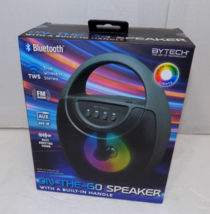 Bytech Bluetooth On the Go Speaker Color Changing Lights FM Aux In Mic In New - £18.33 GBP