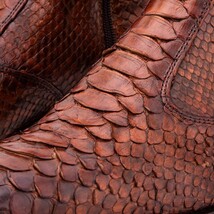 The Boss Tan Pythn Snk Zip-Up Leather Men Boot Limited Edition image 4