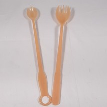 Tupperware Plastic Cocktail Fork O Spoon and Spoon - £3.89 GBP