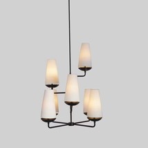 Stilnovo Light Brass Chandelier Shade Fixture Lamp Style Modern Iconic Ceiling - £610.97 GBP