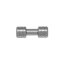5mm gauge (4g) Grooved Liberty Bell 316L stainless steel barbell body je... - $20.64+