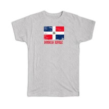 Dominican Republic : Gift T-Shirt Distressed Flag Patriotic Dominican Expat Coun - £19.65 GBP
