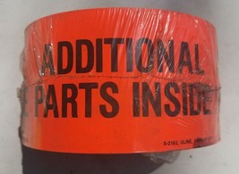 Uline Additional Parts Inside Roll of 500 3&quot; x 5&quot; Fluorescent Red Labels S-2162 - $27.83