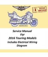 2016 Harley Davidson Touring Models Service Manual Download - $24.95
