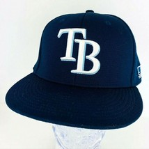 Tampa Bay Rays MLB Team Baseball Hat Navy Blue Embroidered TB Bap Adjustable - £19.97 GBP