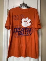 Nike NCAA Clemson Tigers Death Valley Mens Size L Orange Graphic T-Shirt - $13.52 CAD