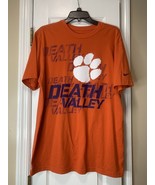 Nike NCAA Clemson Tigers Death Valley Mens Size L Orange Graphic T-Shirt - $13.51 CAD