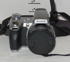 Sony Cyber-shot DSC-H1 5.0MP Digital Camera - Silver 12x Optical Zoom - £75.01 GBP