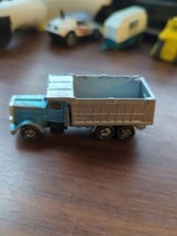 Vintage Tomica Tomy Toy 1978 American Truck Blue dump Dumper Tipper Japan - $5.94