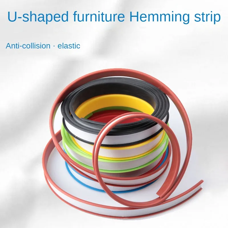 1M Adhesive U Edge Banding Tape 5-40mm PVC Veneer Sheets for Furniture C... - £8.88 GBP+