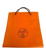 Hermès Orange Gift Shopping Bag Handles 11 X 12 Gift Storage Purse Shoes... - £14.08 GBP