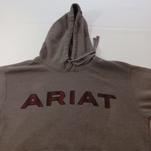 Ariat Women’s Women's Gray Cotton Blend Pullover Hoodie Sweatshirt Chest 48" image 8