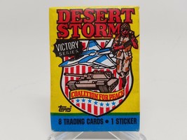 1991 Topps Desert Strorm Trading Cards Victory Series Sealed Wax Pack - £3.09 GBP